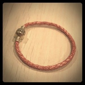 Pandora Pink Leather bracelet